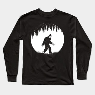 Funny BIgfoot Ok Sign Long Sleeve T-Shirt